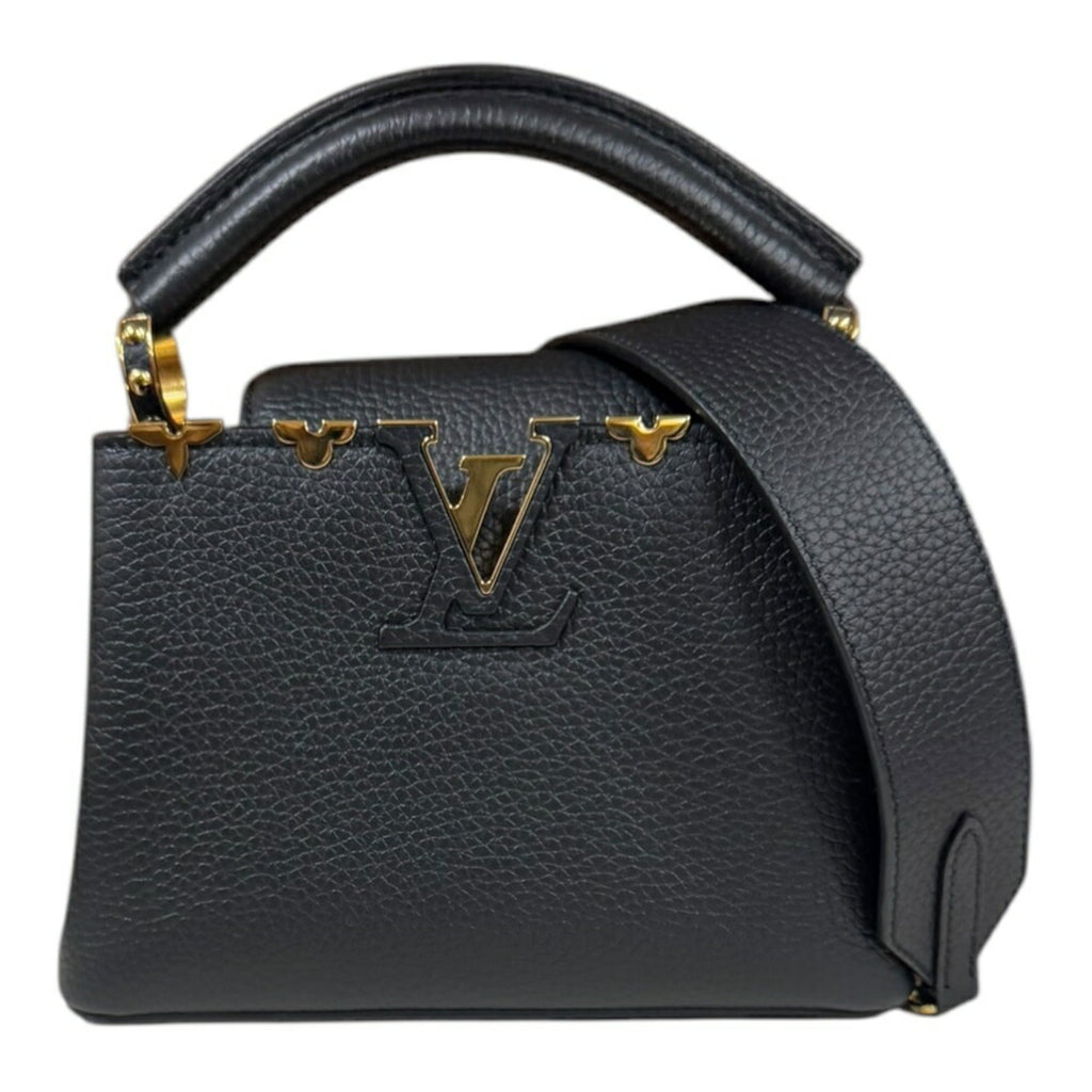 Louis Vuitton Black Noir Leather Shoulder Bag (Pre-Owned)