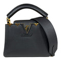 Louis Vuitton Black Noir Leather Shoulder Bag (Pre-Owned)