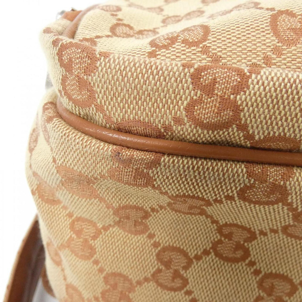 Gucci Beige Gg Canvas Backpack (Pre-Owned)