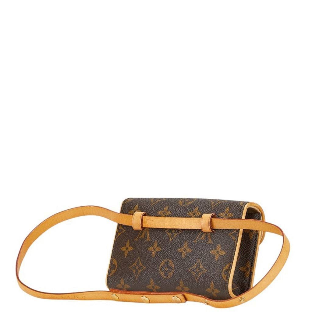 Louis Vuitton Brown Pvc Leather Pochette Sling Bag (Pre-Owned)