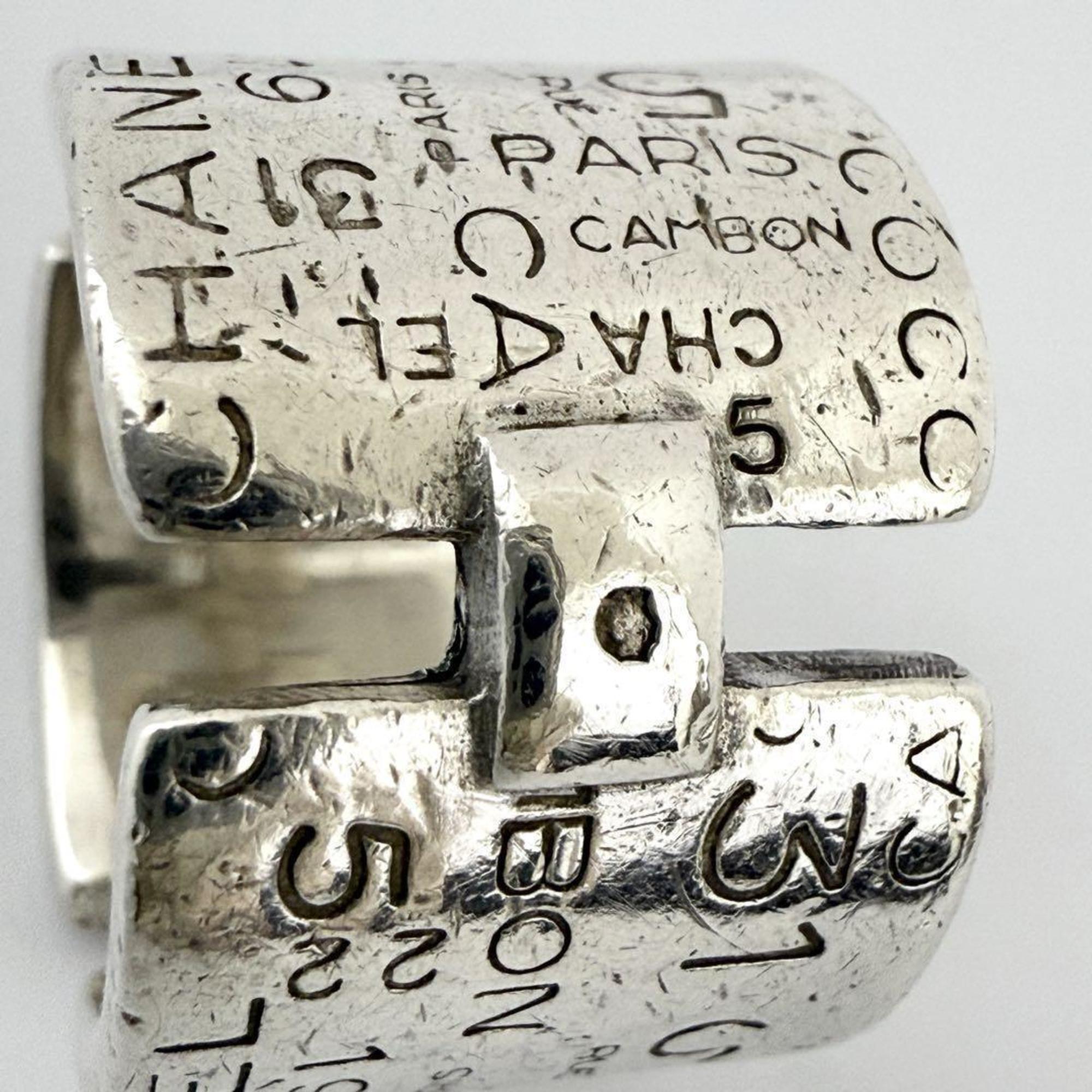 Chanel Silver 925 Band Ring (Pre-Owned)