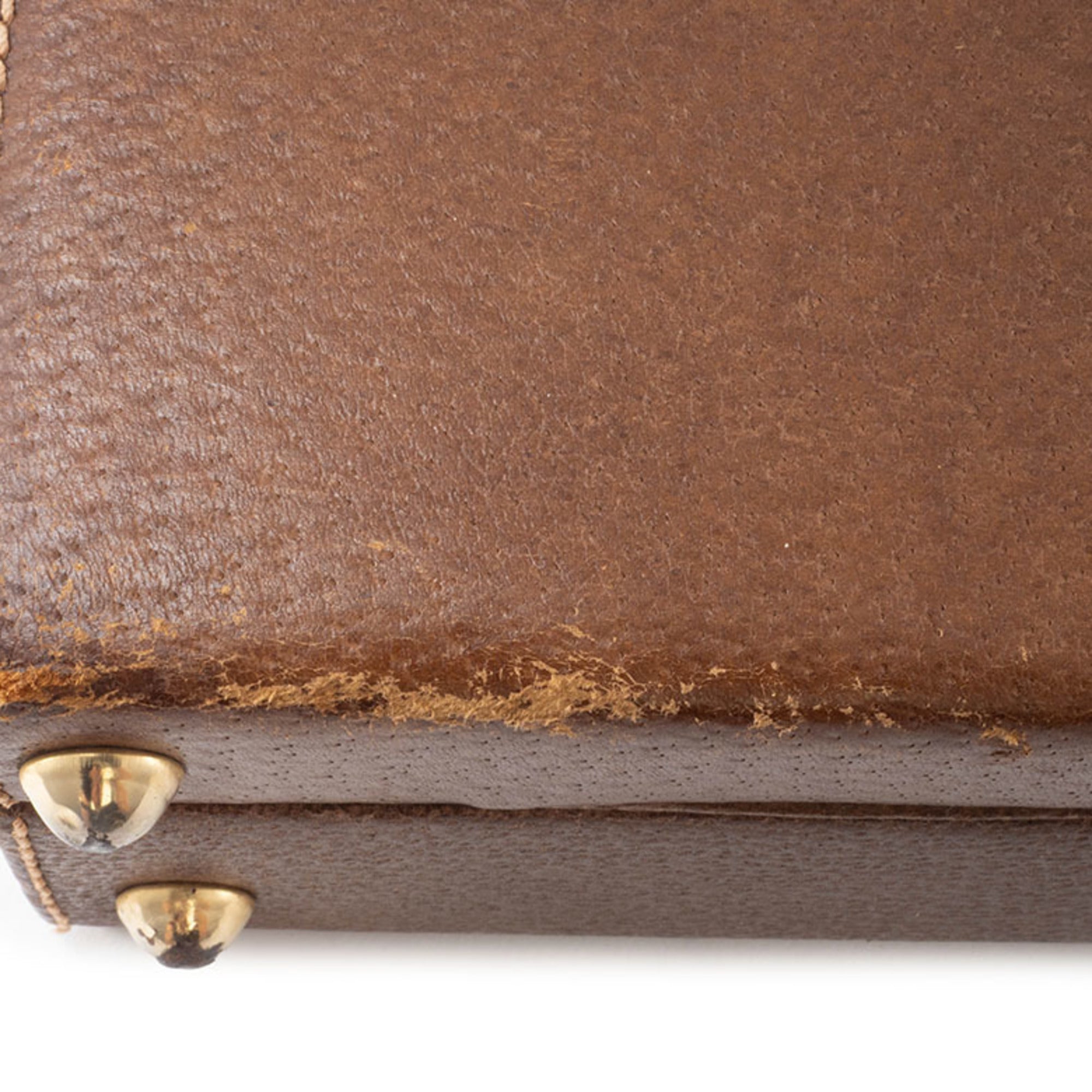 Gucci Brown Leather Attaché Case (Pre-Owned)