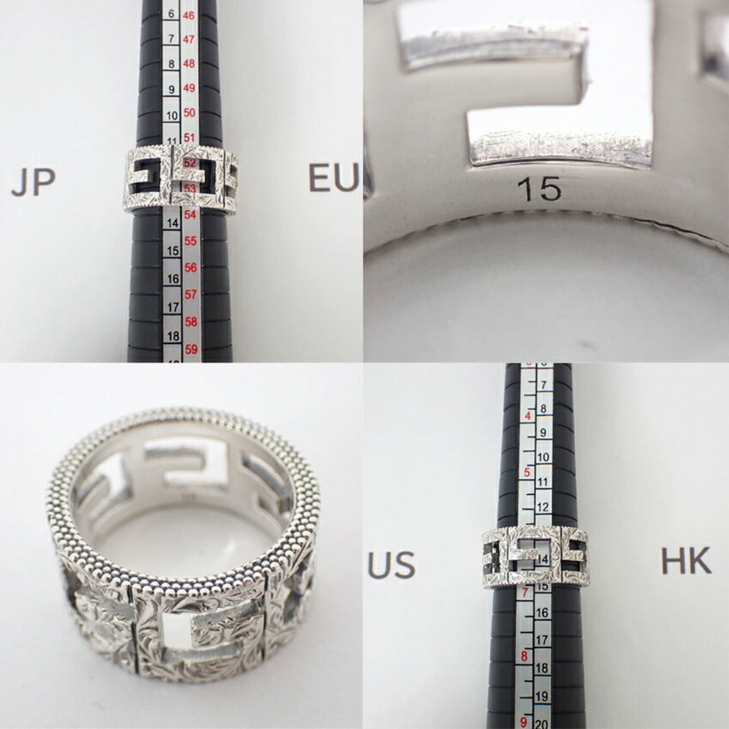 Gucci Silver Sterling Silver 925 Band Ring (Pre-Owned)