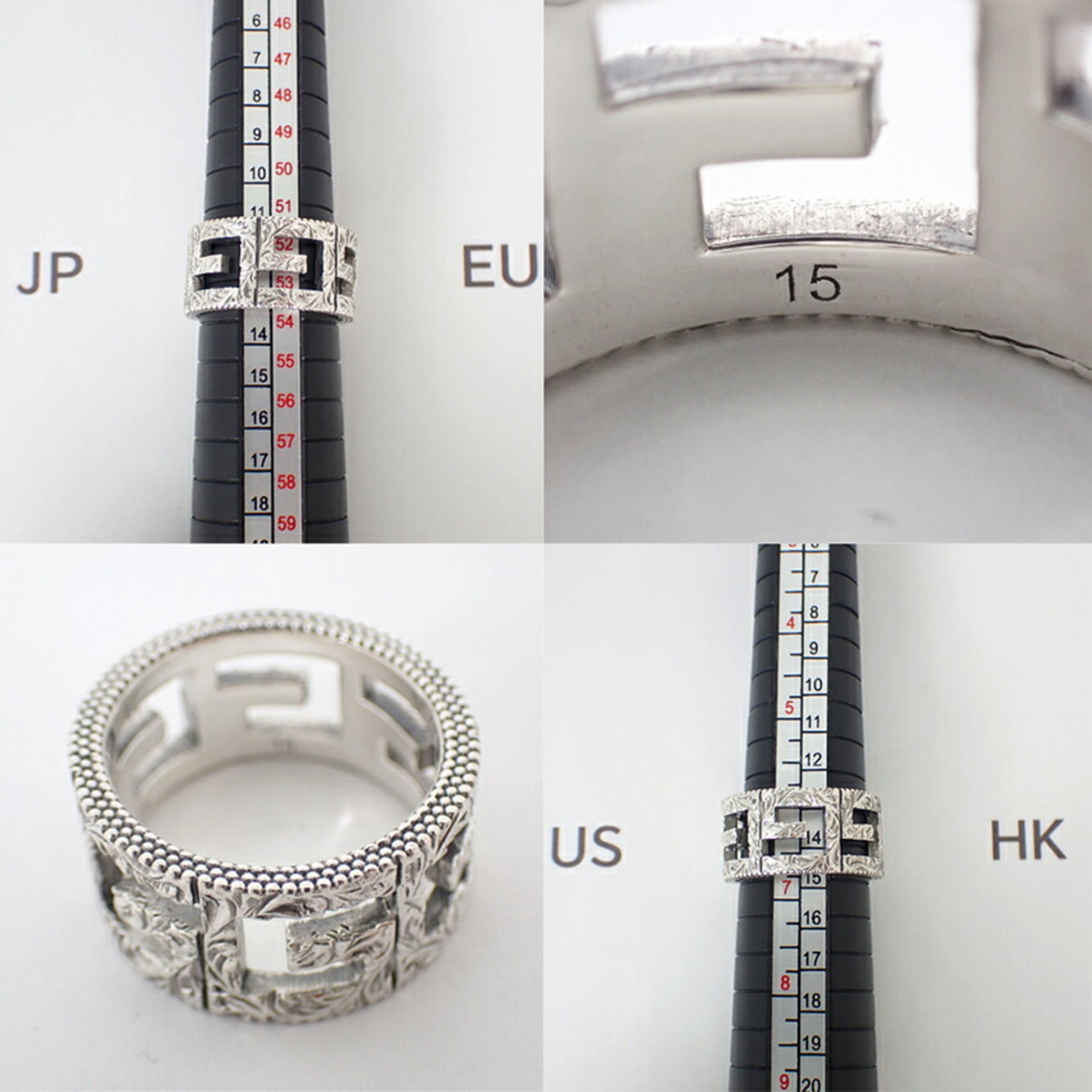 Gucci Silver Sterling Silver 925 Band Ring (Pre-Owned)