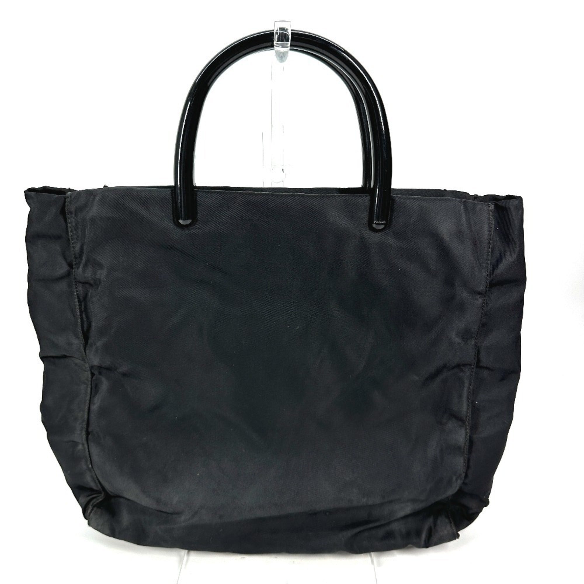 Prada Black Nylon Handbag Tote Bag (Pre-Owned)