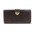Gucci Dark Brown Leather Long Wallet (Bi-Fold) (Pre-Owned)