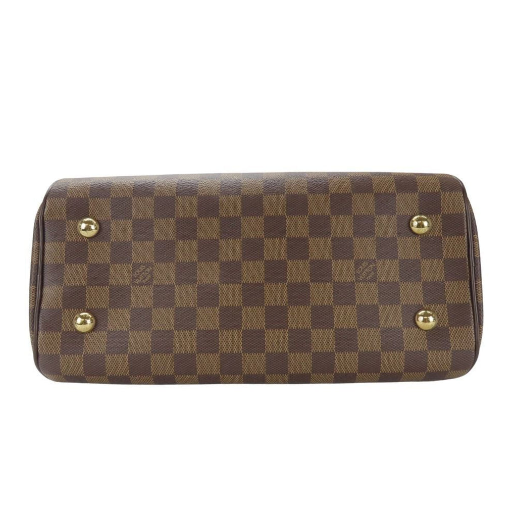 Louis Vuitton Brown Ebene Damier Canvas Leather Handbag (Pre-Owned)