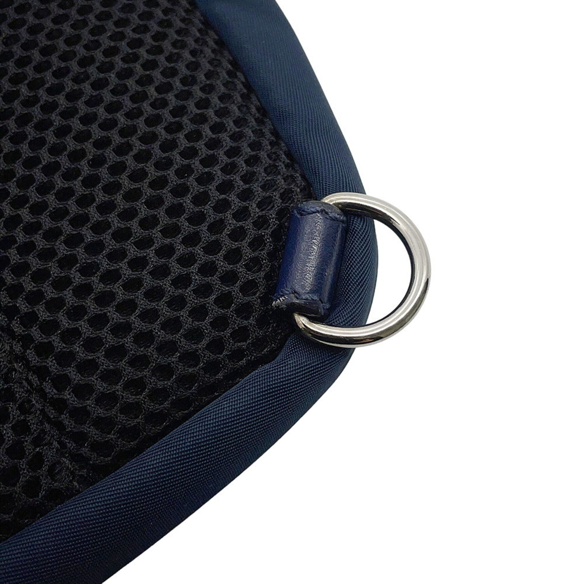 Fendi Navy Nylon Handbag Sling Bag (Pre-Owned)