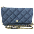 Chanel Blue Denim Shoulder Bag (Pre-Owned)