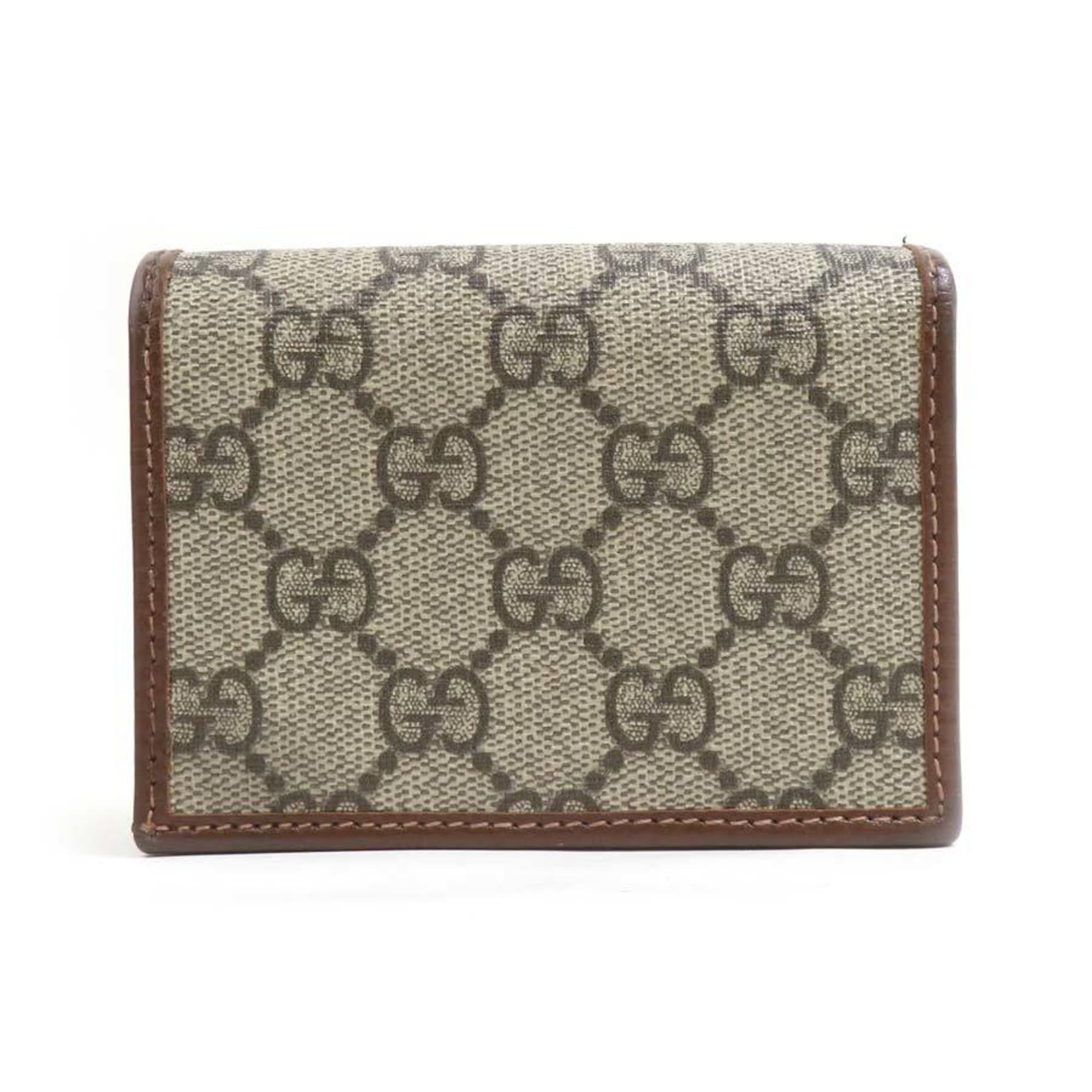 Gucci Brown Gg Supreme Wallet (Bi-Fold) (Pre-Owned)