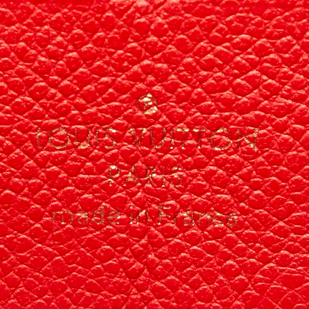 Louis Vuitton Auriane Red Color Leather Coin Purse/Coin Case (Pre-Owned)