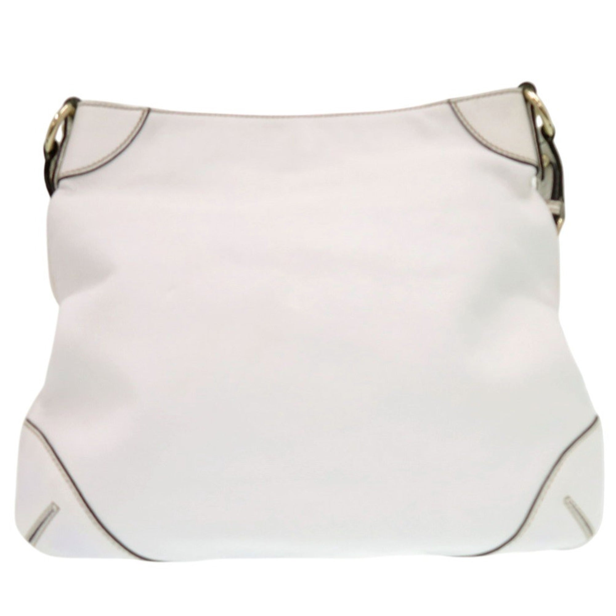 Gucci White Leather Shoulder Bag (Pre-Owned)