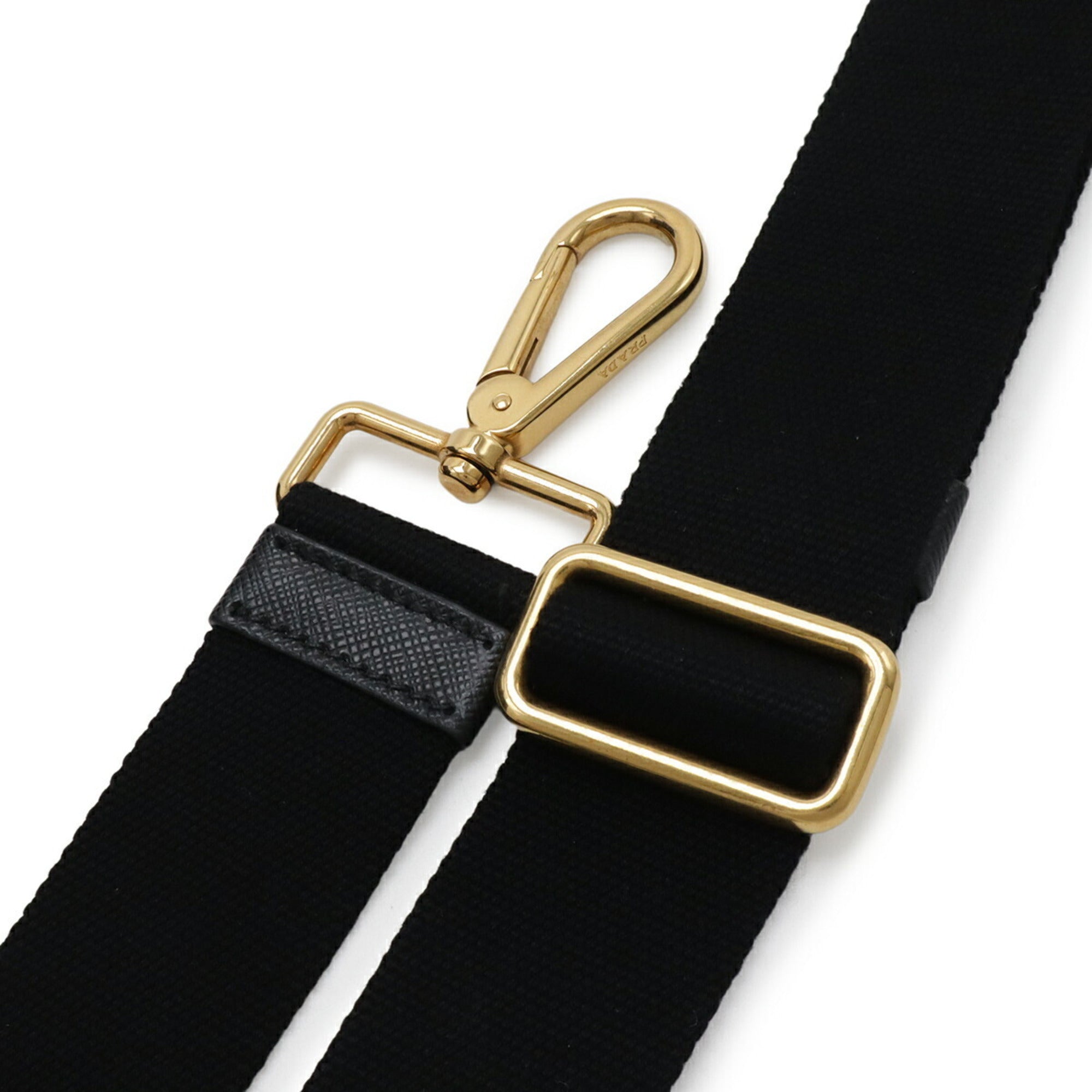 Prada Black Nero Canapa Canvas Handbag Shoulder Bag (Pre-Owned)