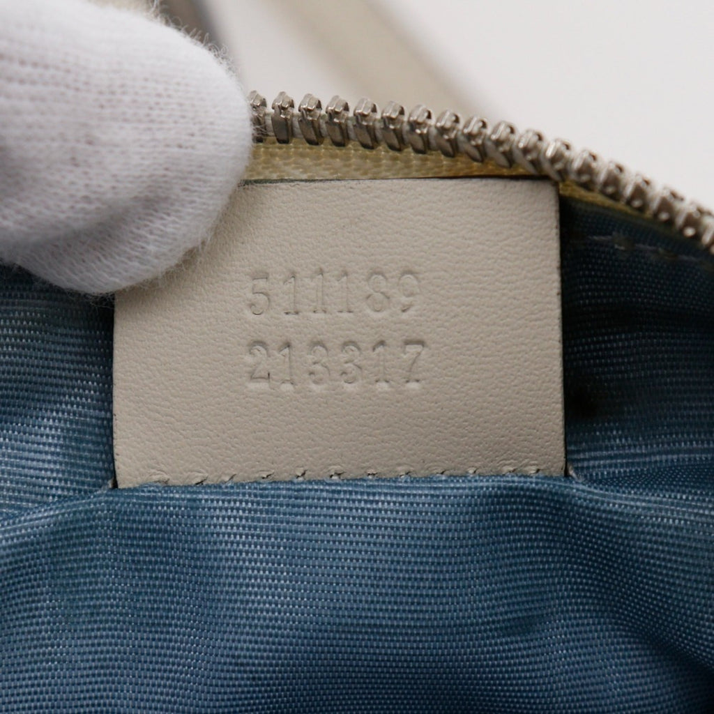 Gucci White Leather Shoulder Bag (Pre-Owned)