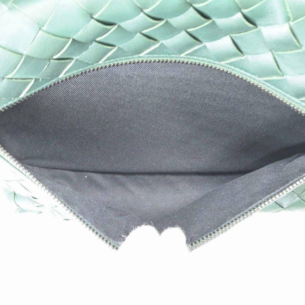 Bottega Veneta Green Intrecciato Backpack (Pre-Owned)