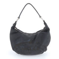 Prada Black Nylon Leather Shoulder Bag Tote Bag (Pre-Owned)