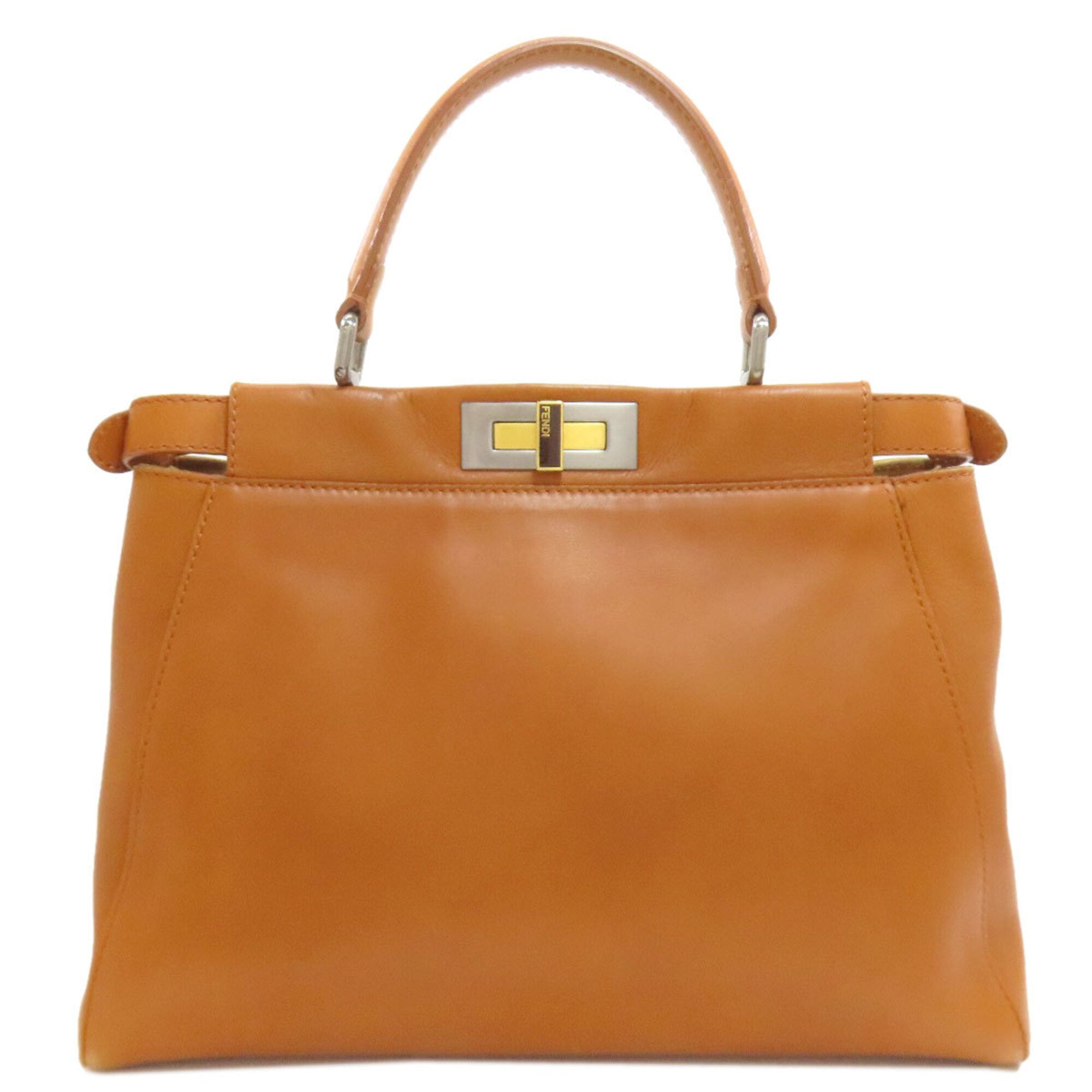 Fendi Brown Leather Handbag (Pre-Owned)