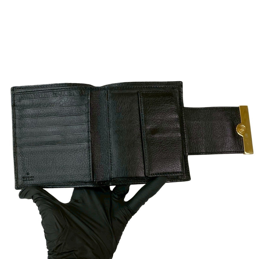 Gucci Black Leather Wallet (Bi-Fold) (Pre-Owned)