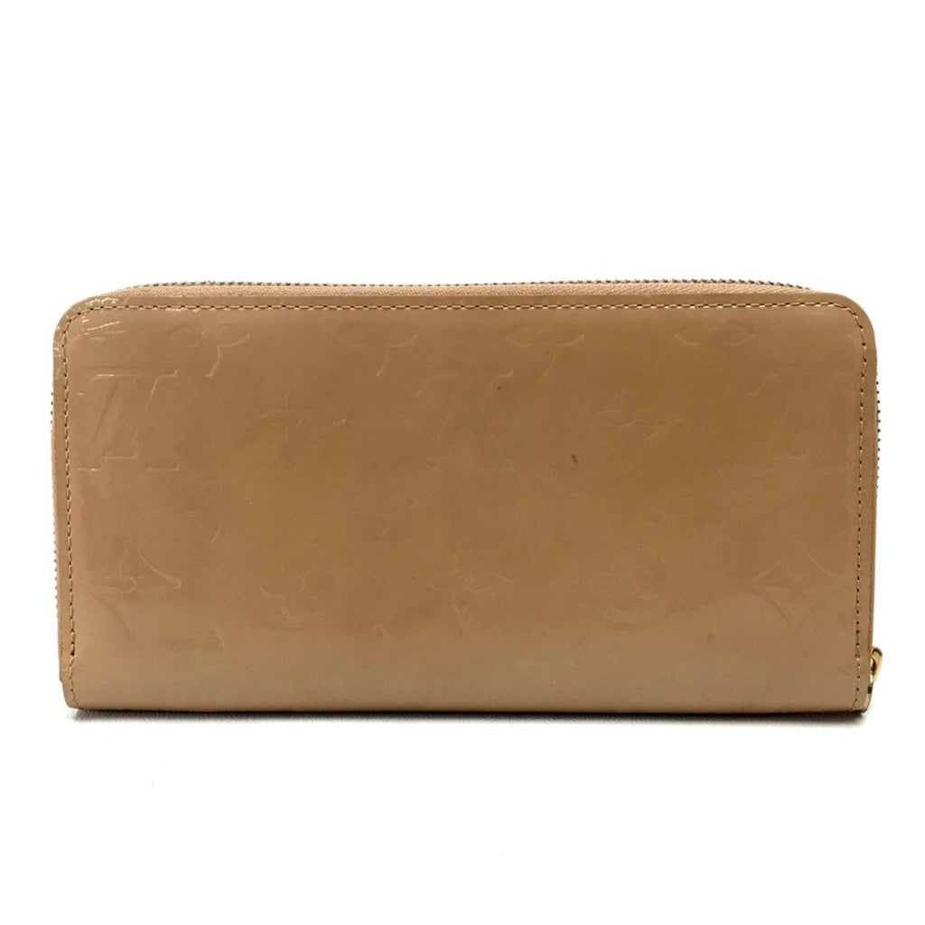 Louis Vuitton Beige Leather Long Wallet (Bi-Fold) (Pre-Owned)