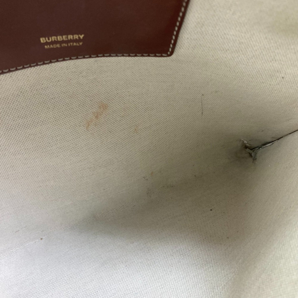 Burberry Brown Pvc Leather Clutch Bag (Pre-Owned)