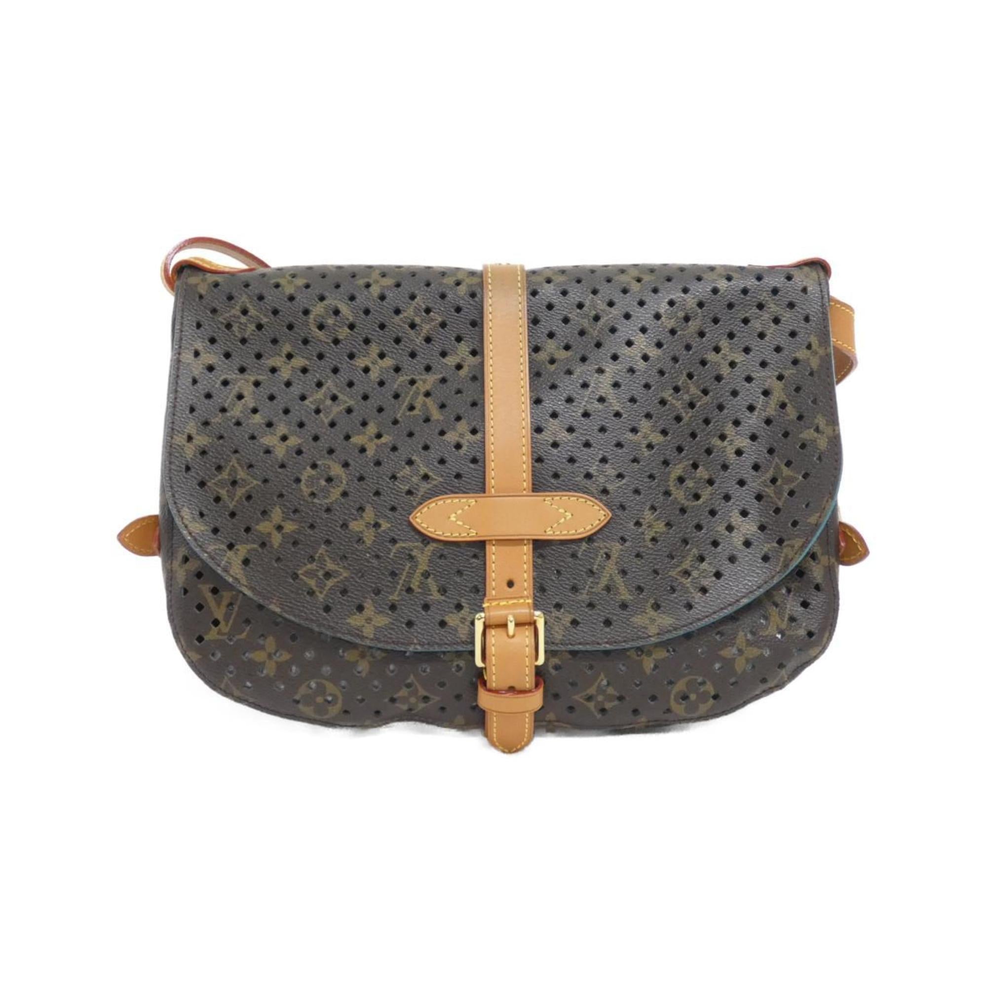 Louis Vuitton Marron Coated Canvas Shoulder Bag (Pre-Owned)