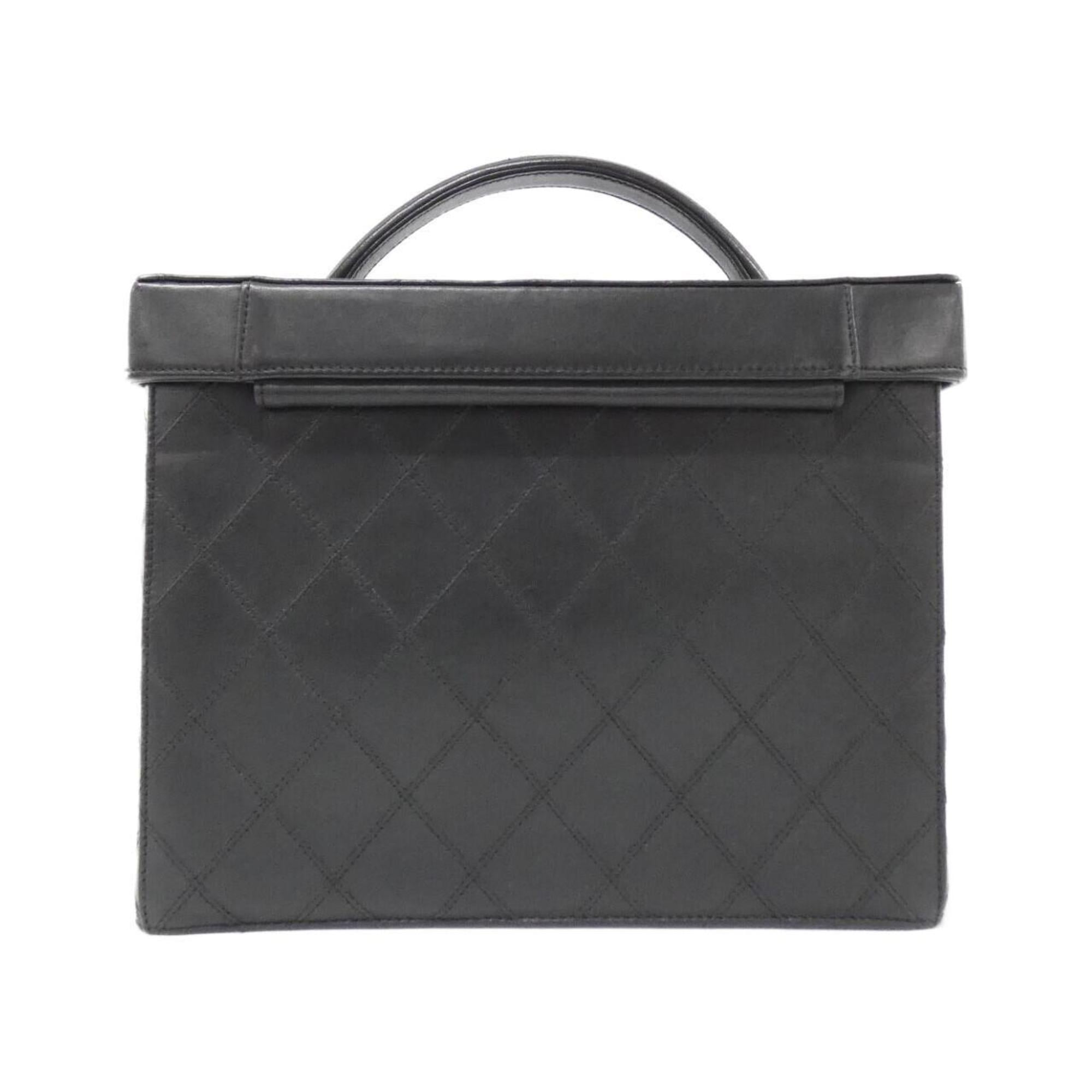Chanel Black Leather Handbag (Pre-Owned)