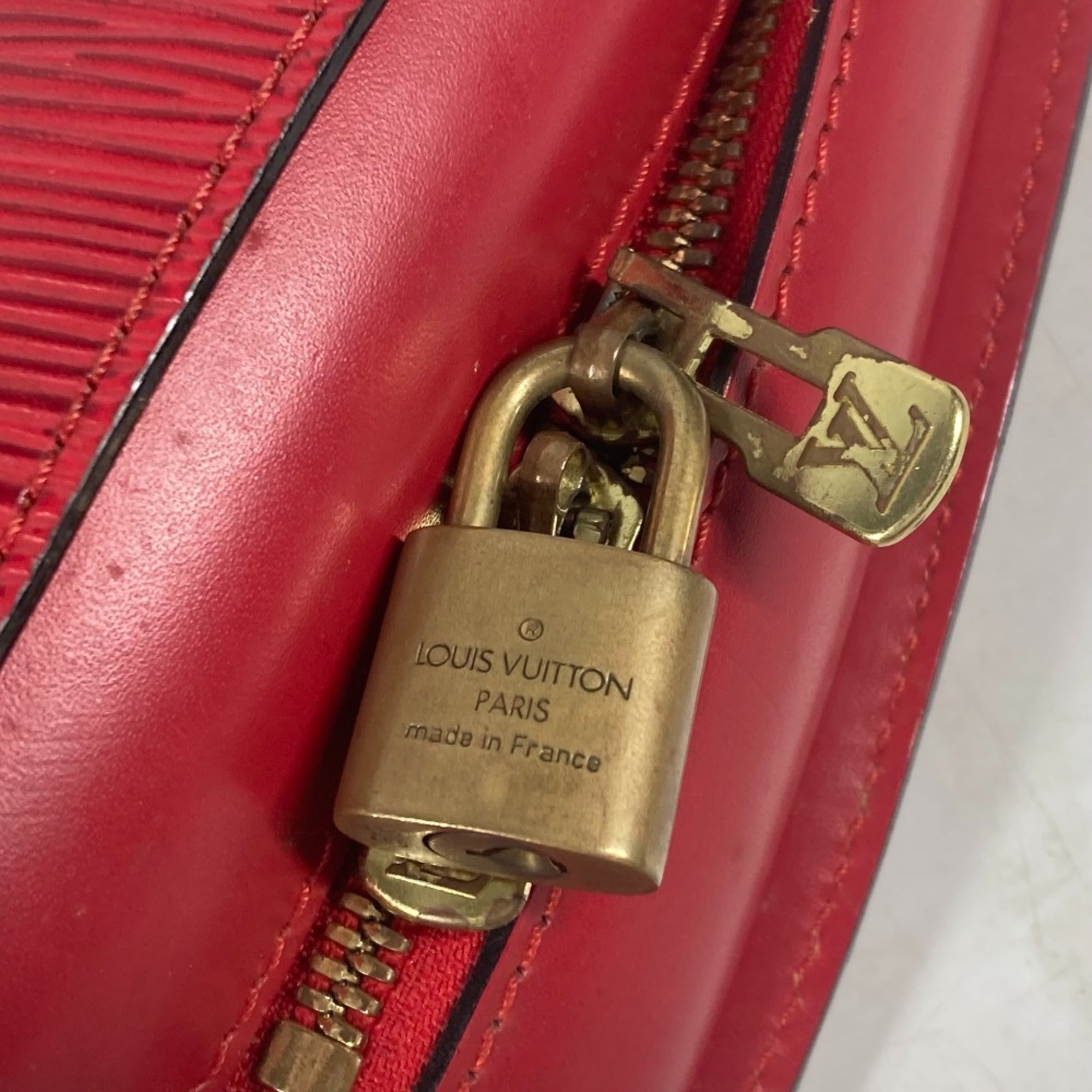 Louis Vuitton Red Color Epi Leather Backpack (Pre-Owned)