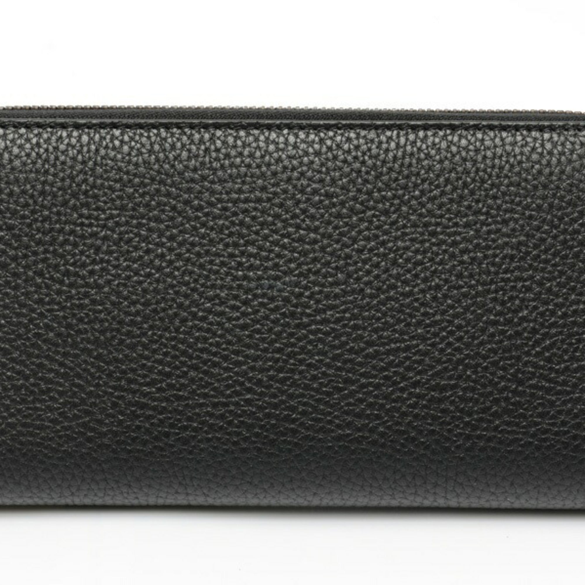 Gucci Black Leather Long Wallet (Bi-Fold) (Pre-Owned)