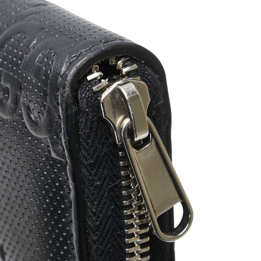 Gucci Black Leather Long Wallet (Bi-Fold) (Pre-Owned)