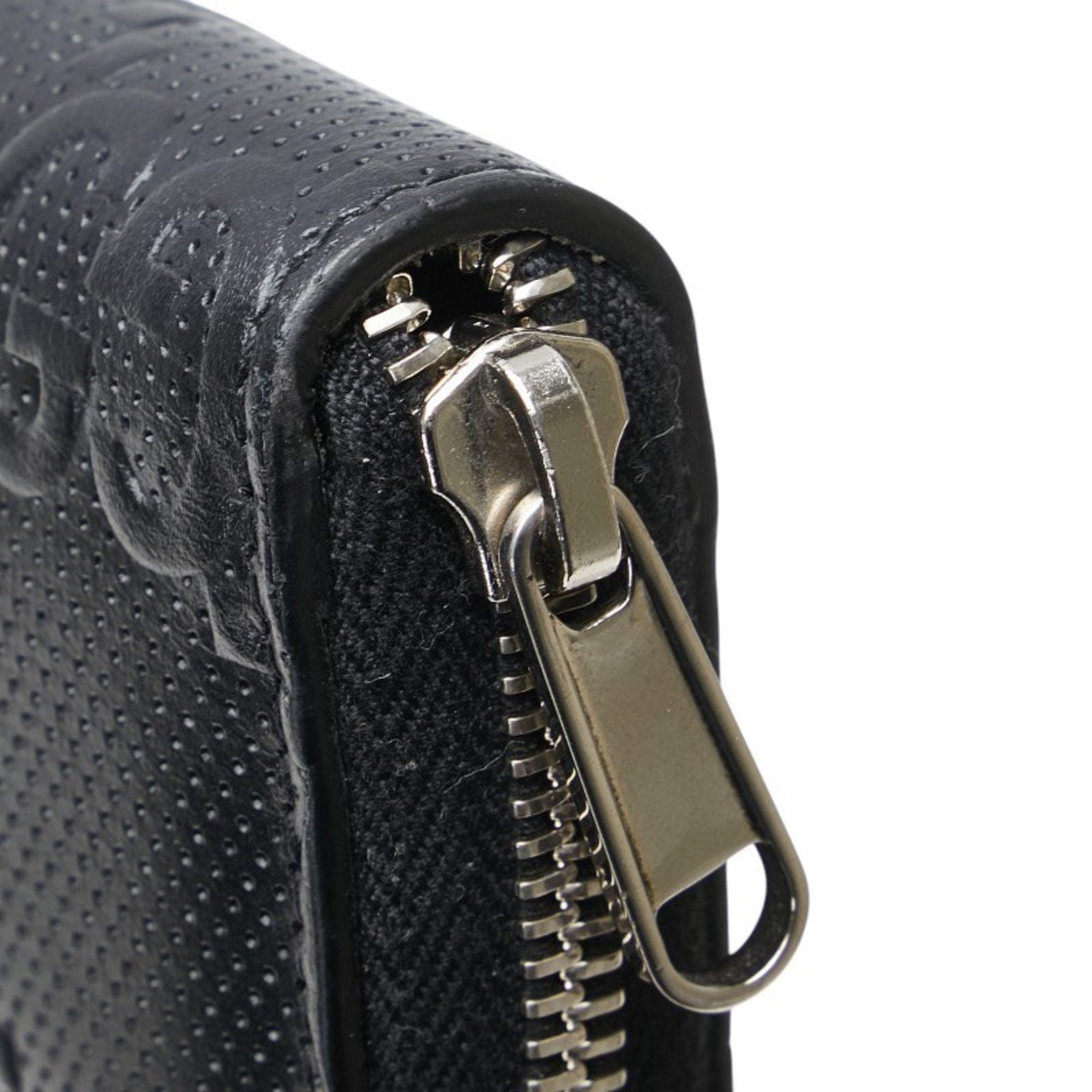 Gucci Black Leather Long Wallet (Bi-Fold) (Pre-Owned)