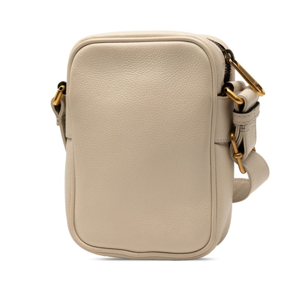 Gucci Ivory Leather Shoulder Bag (Pre-Owned)