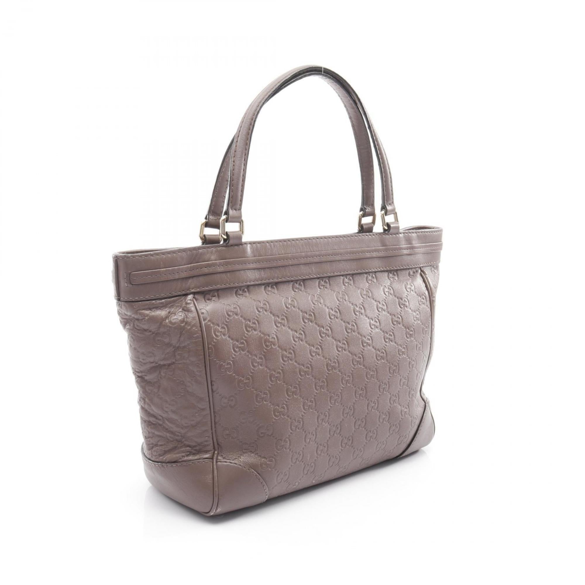 Gucci Pink Leather Tote Bag (Pre-Owned)