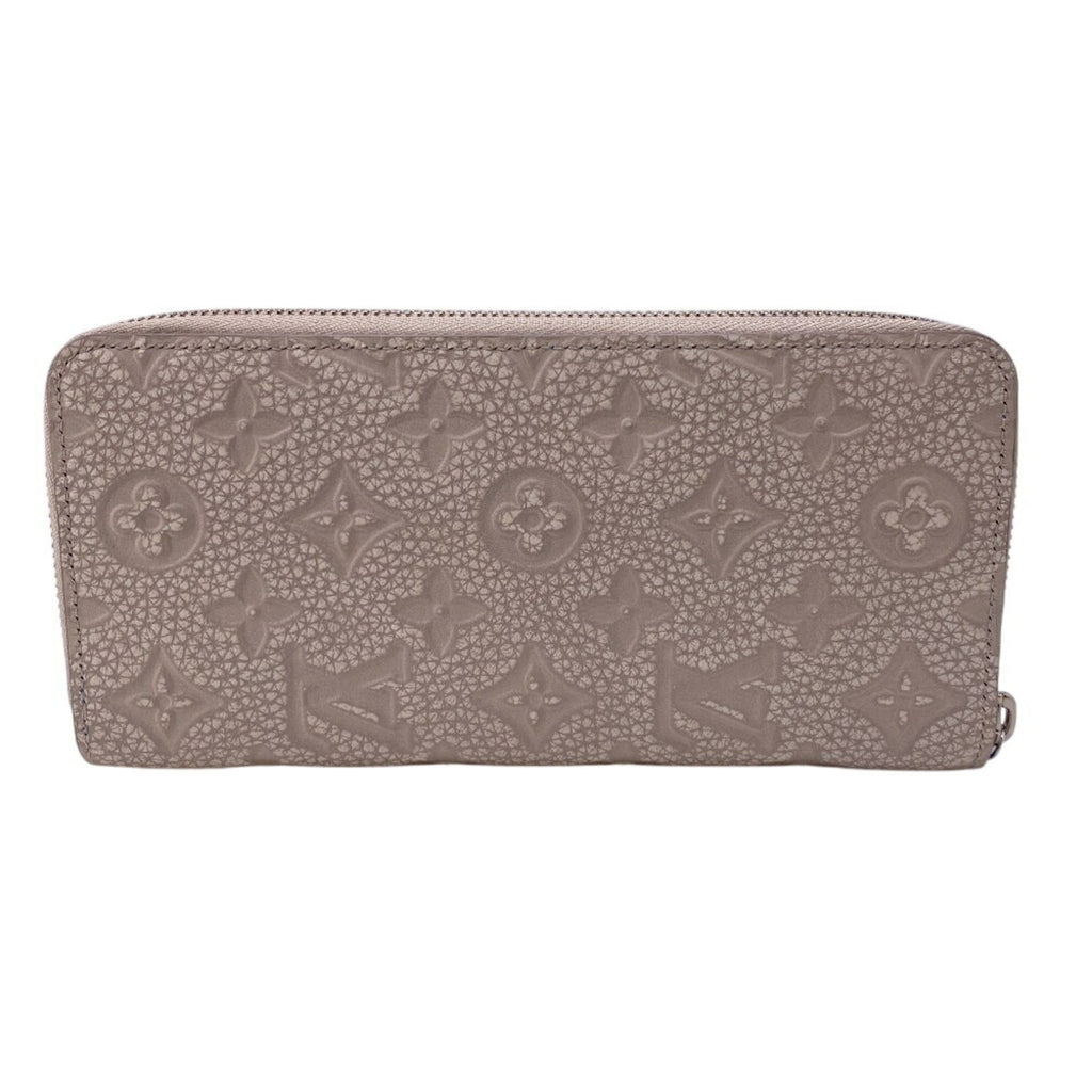 Louis Vuitton Taurillon Blue Gray Leather Wallet (Bi-Fold) (Pre-Owned)