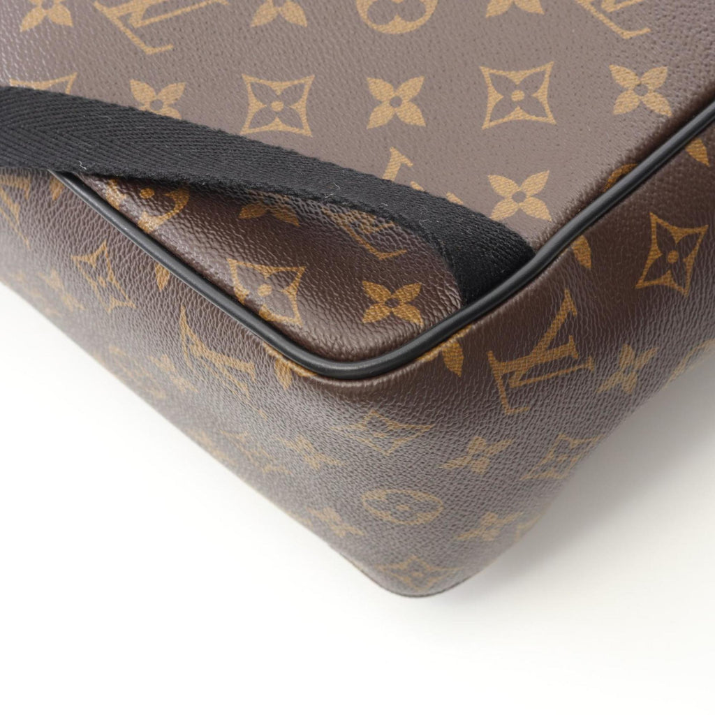 Louis Vuitton Black Brown Monogram Macassar Coated Canvas Monogram Pvc Leather Backpack (Pre-Owned)