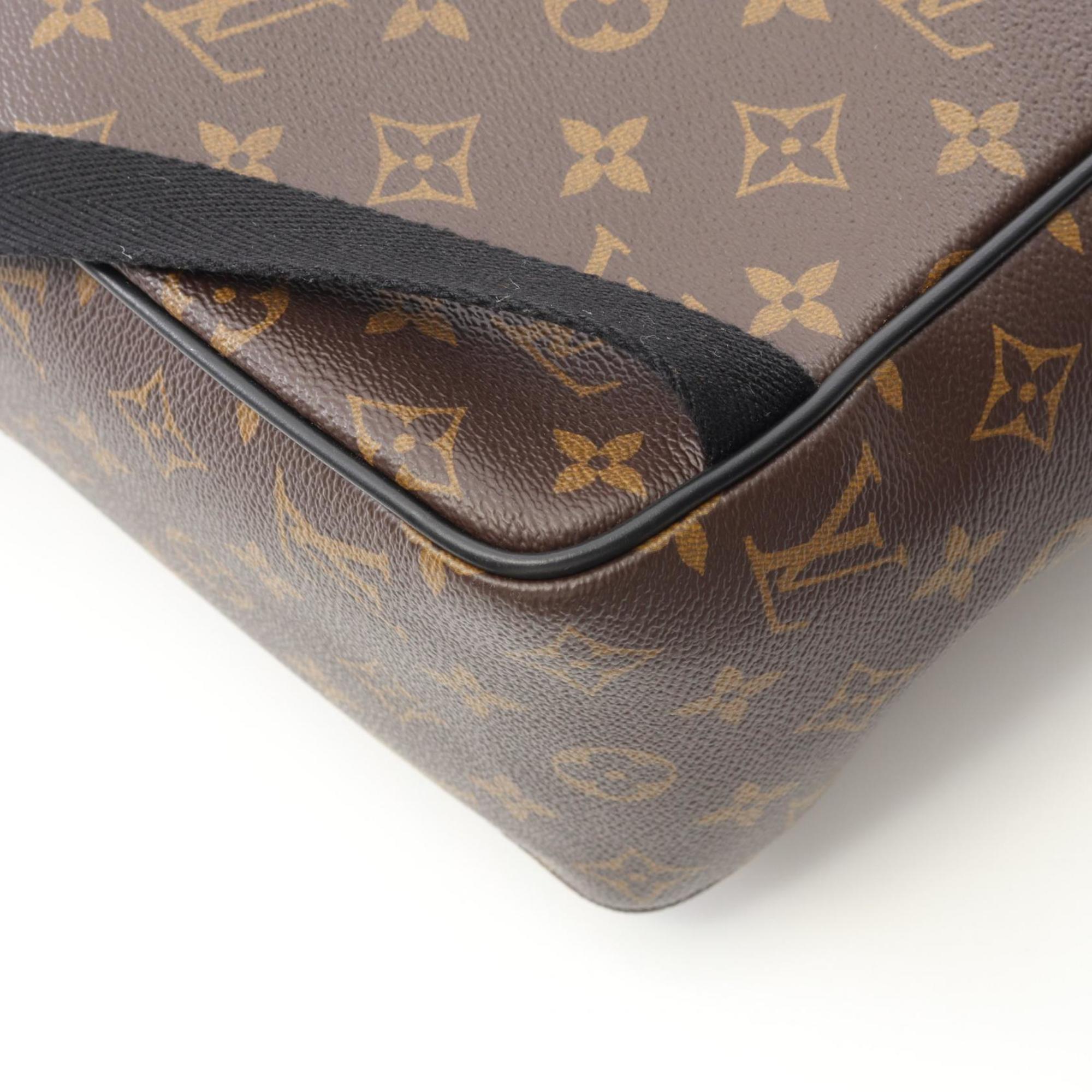 Louis Vuitton Black Brown Monogram Macassar Coated Canvas Monogram Pvc Leather Backpack (Pre-Owned)