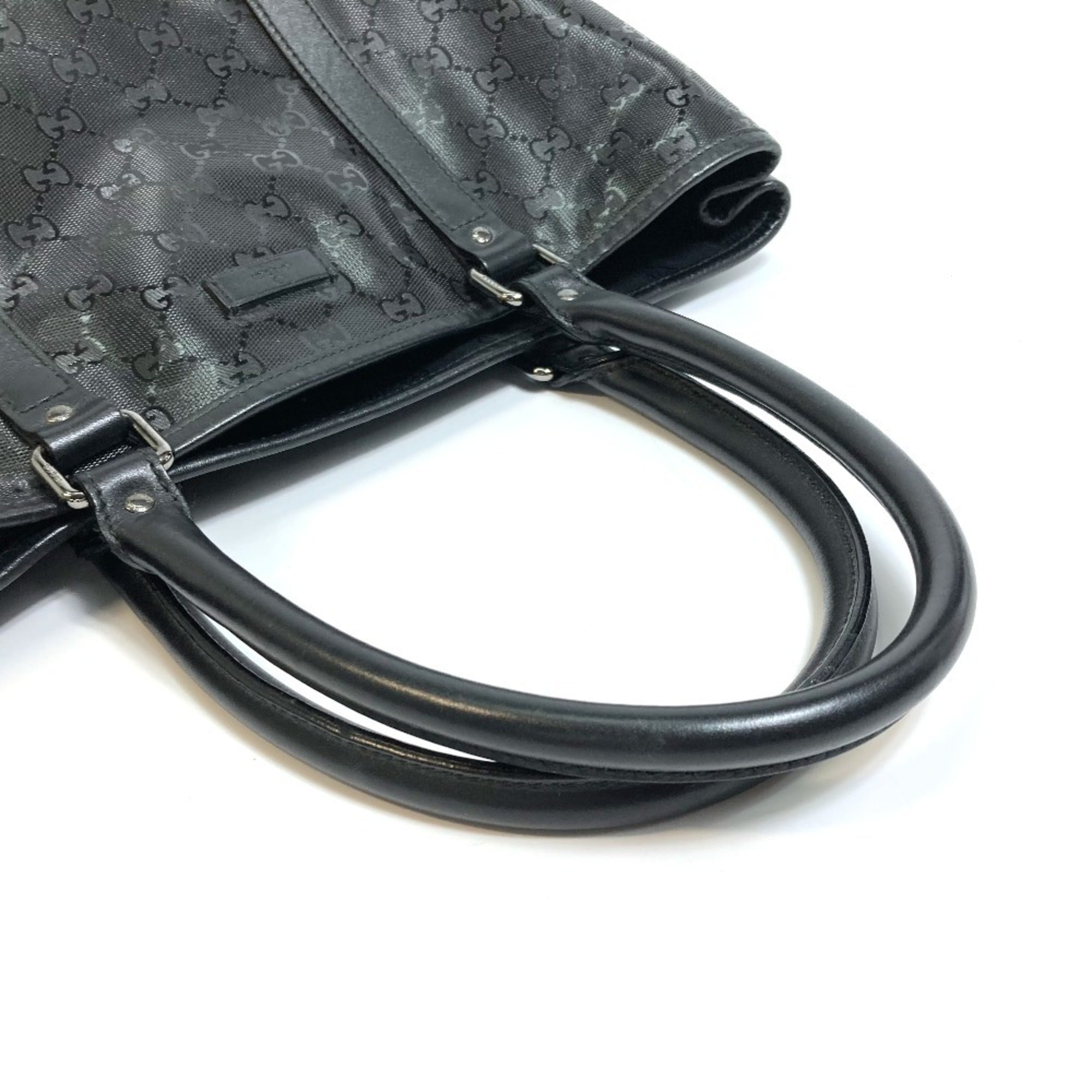 Gucci Black Gg Imprimé Tote Bag (Pre-Owned)
