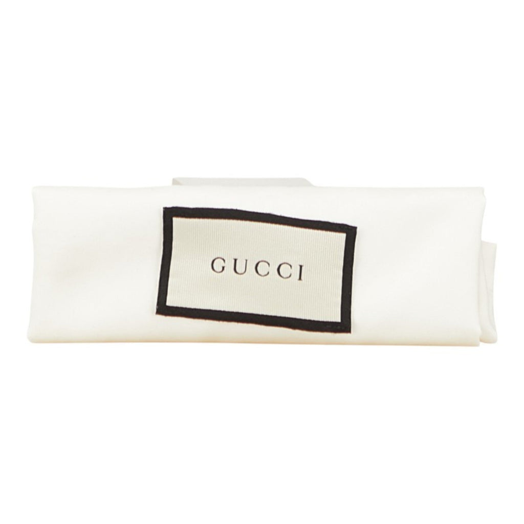 Gucci Navy Red Color Leather Shoulder Bag (Pre-Owned)