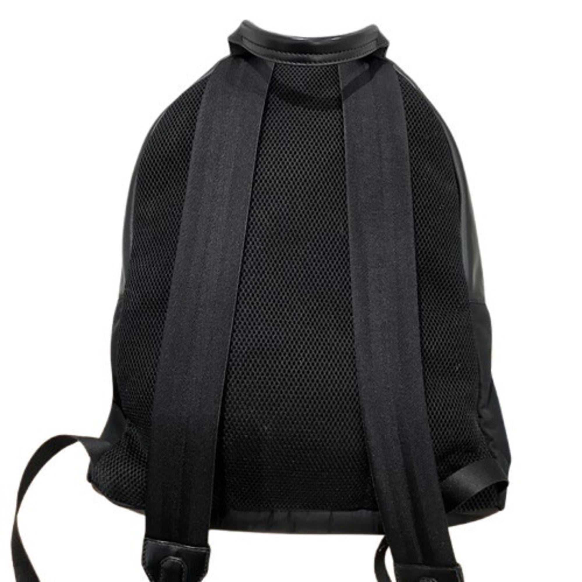Fendi Black Nylon Leather Backpack (Pre-Owned)