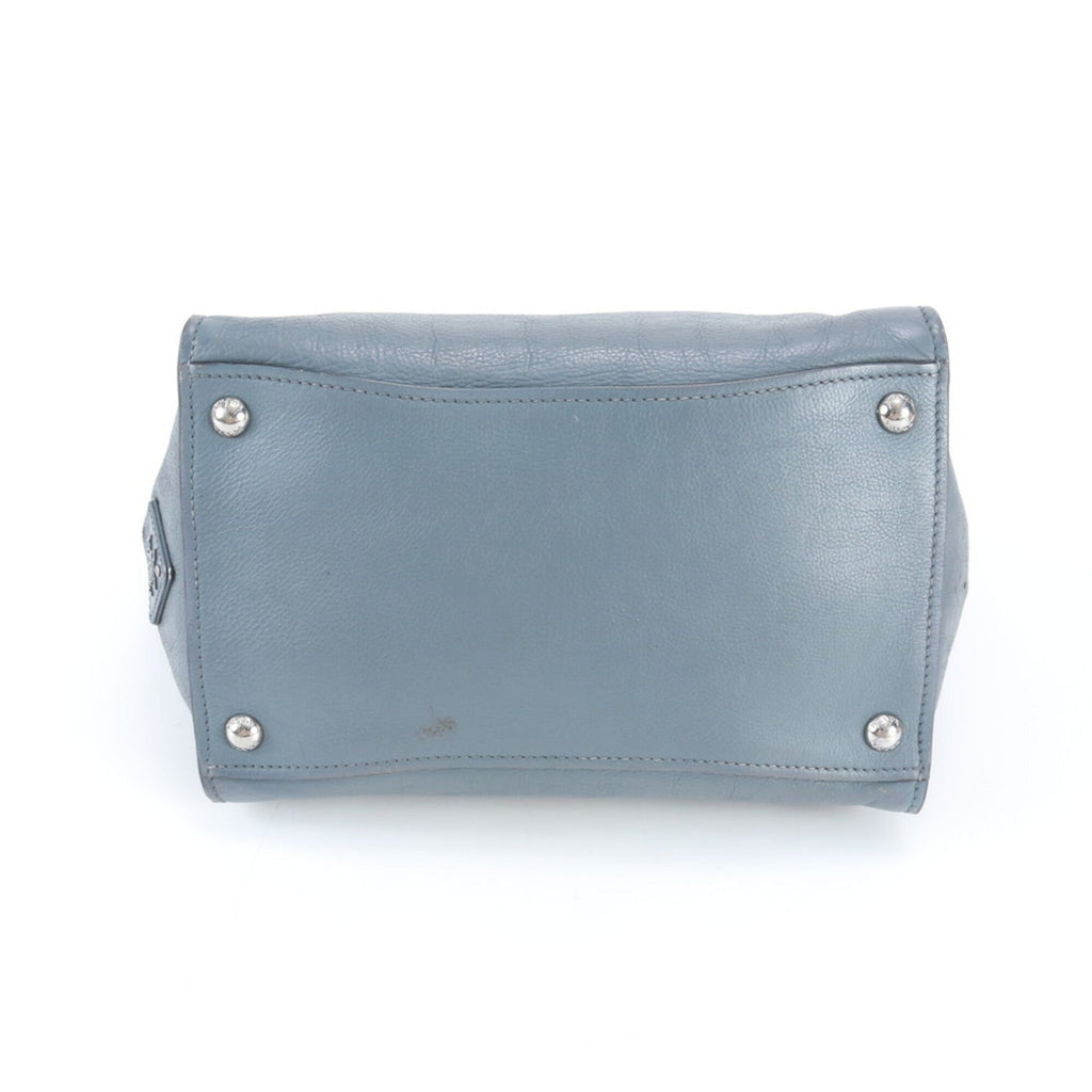 Prada Blue Leather Handbag (Pre-Owned)