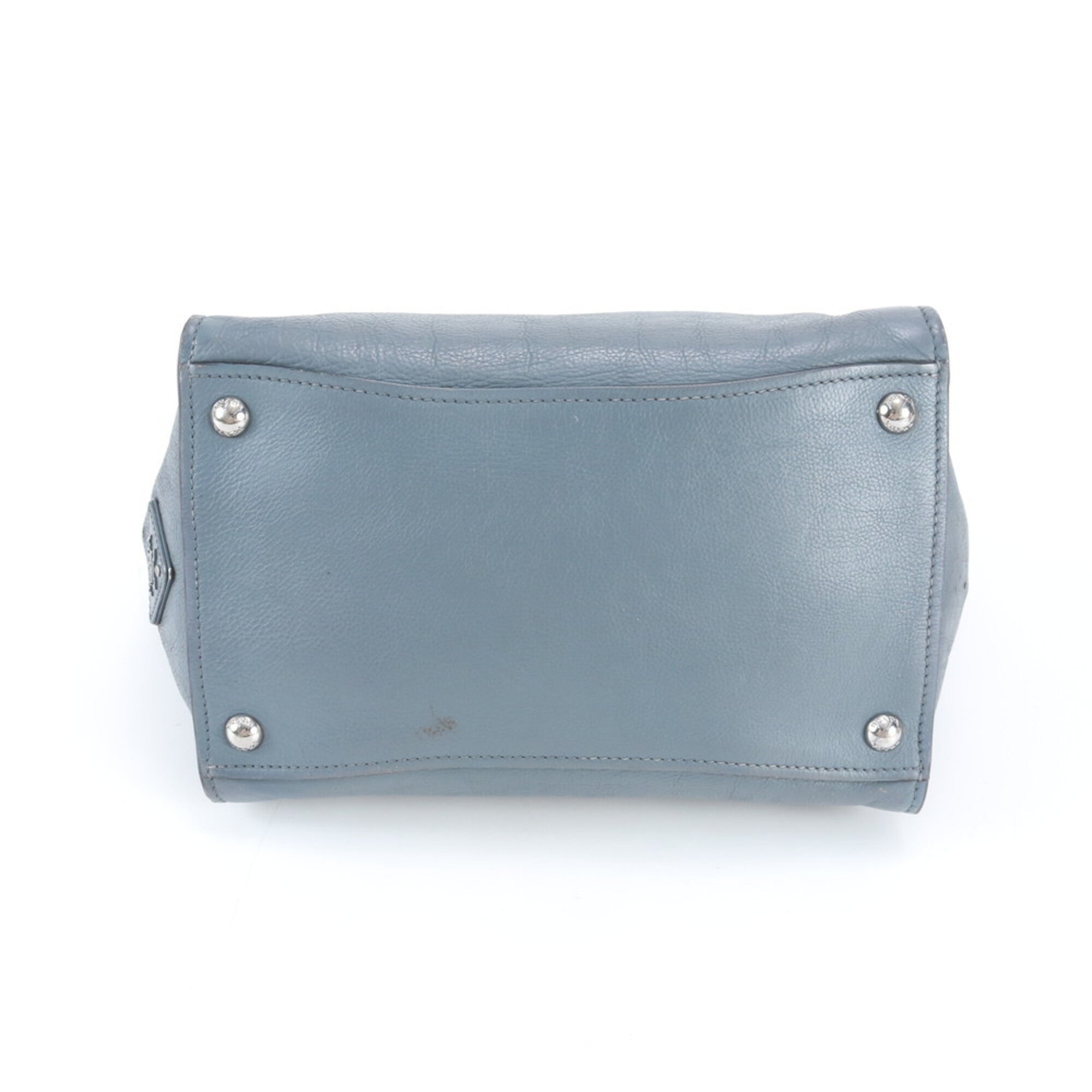 Prada Blue Leather Handbag (Pre-Owned)
