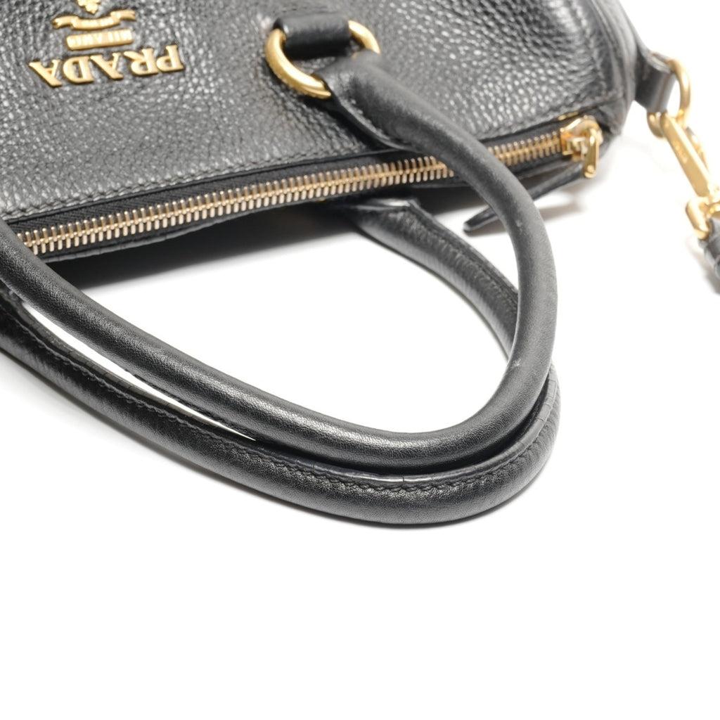 Prada Black Leather Handbag (Pre-Owned)