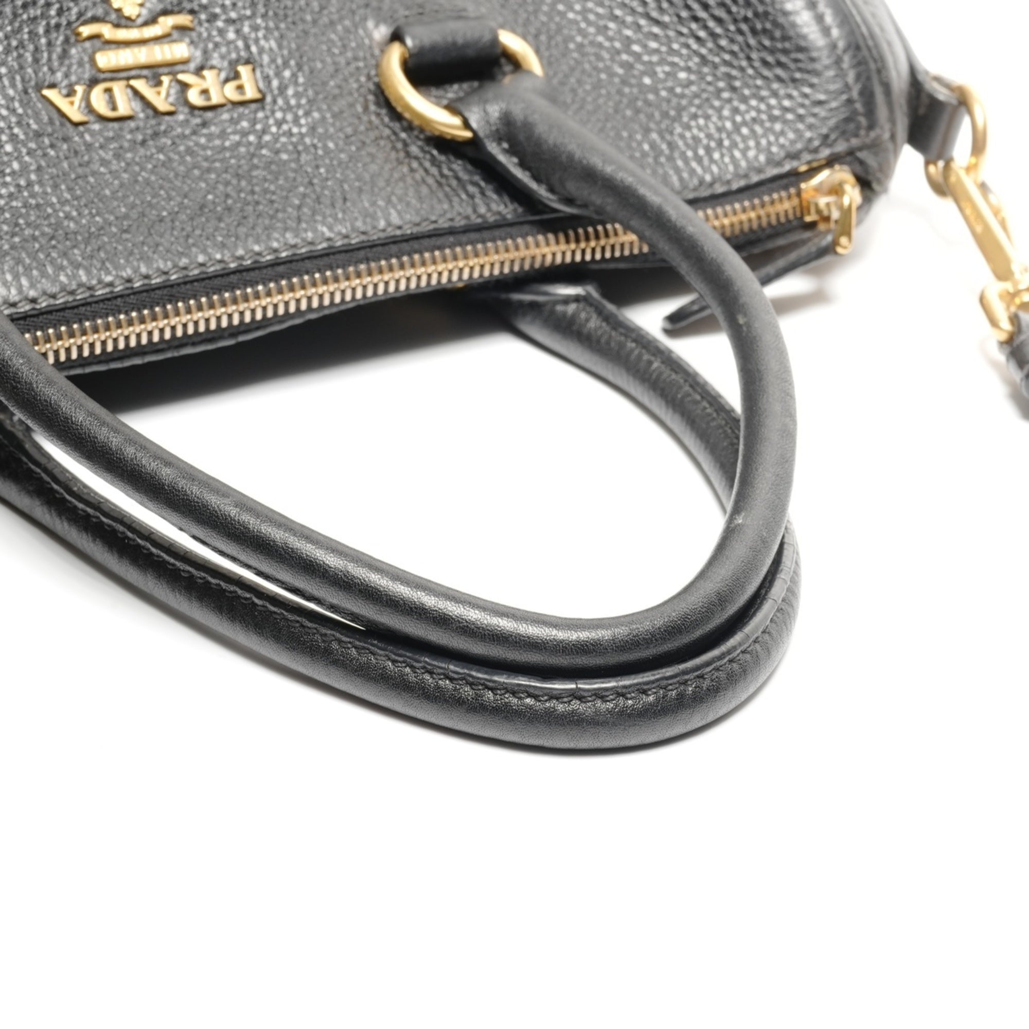 Prada Black Leather Handbag (Pre-Owned)
