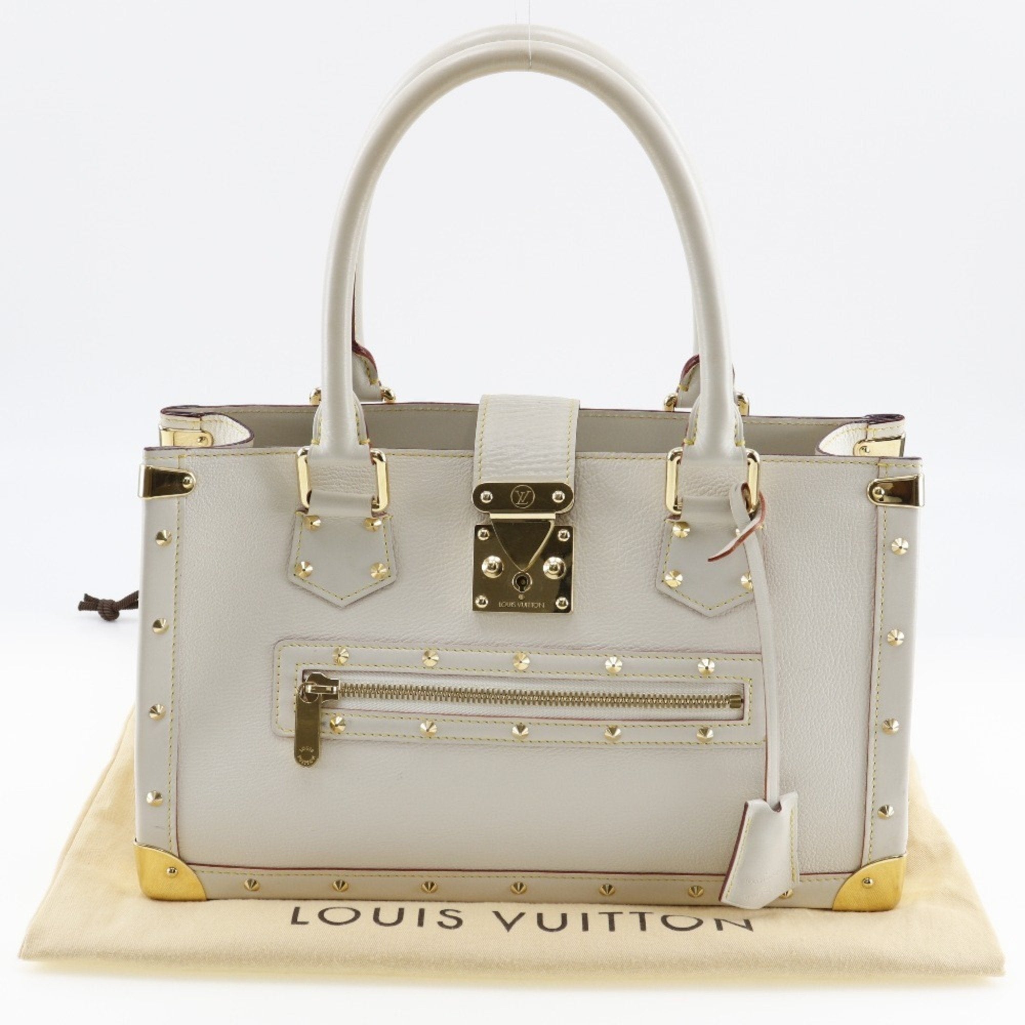 Louis Vuitton Blanc Leather Handbag (Pre-Owned)