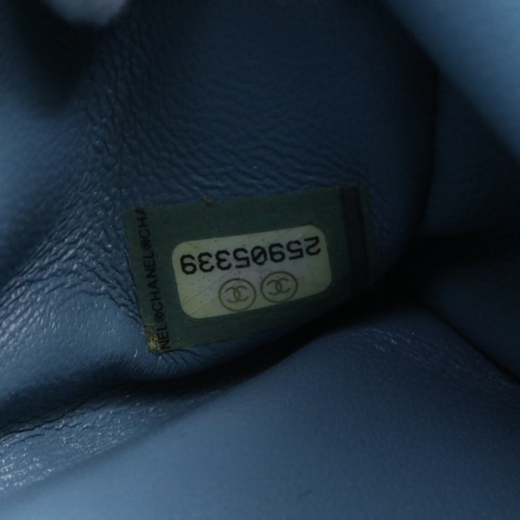 Chanel Blue Leather Backpack (Pre-Owned)