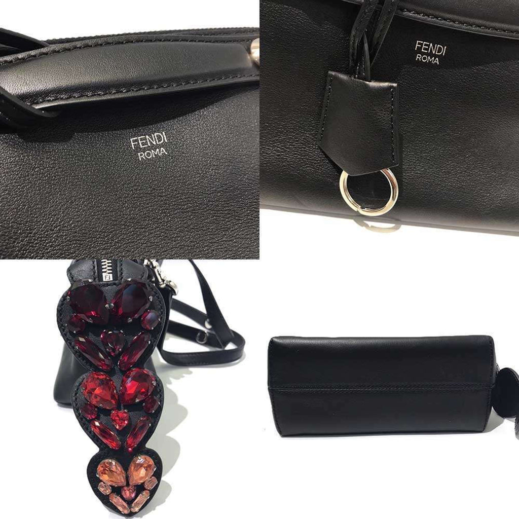 Fendi Black Leather Handbag Shoulder Bag (Pre-Owned)