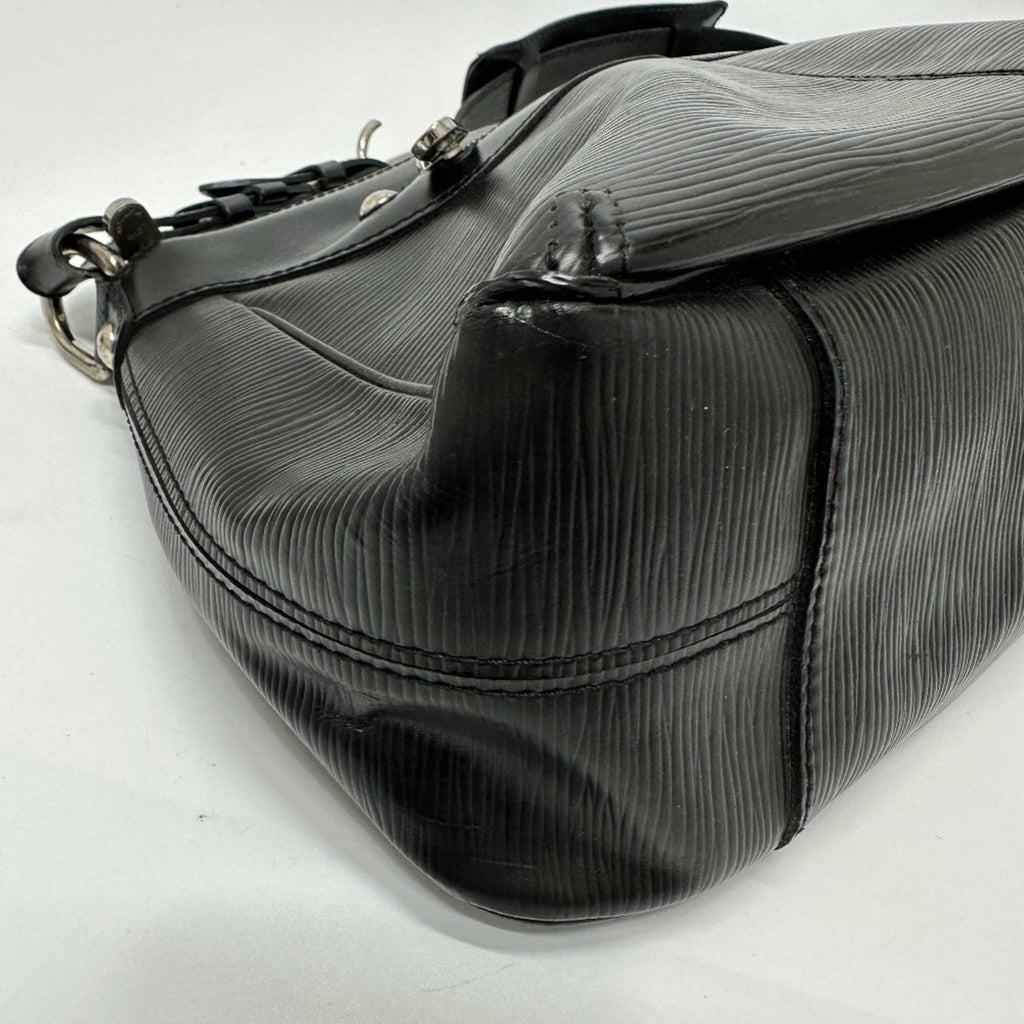 Louis Vuitton Black Leather Handbag (Pre-Owned)