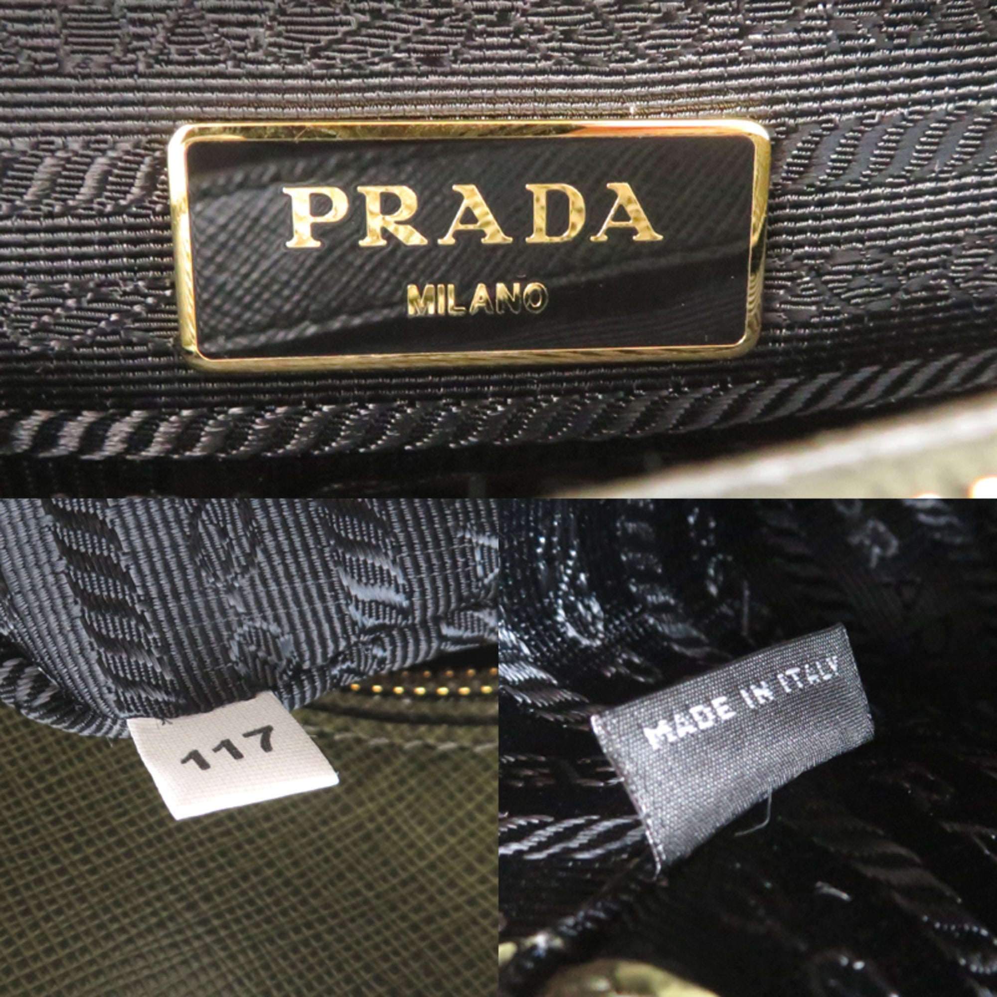 Prada Green Leather Handbag (Pre-Owned)