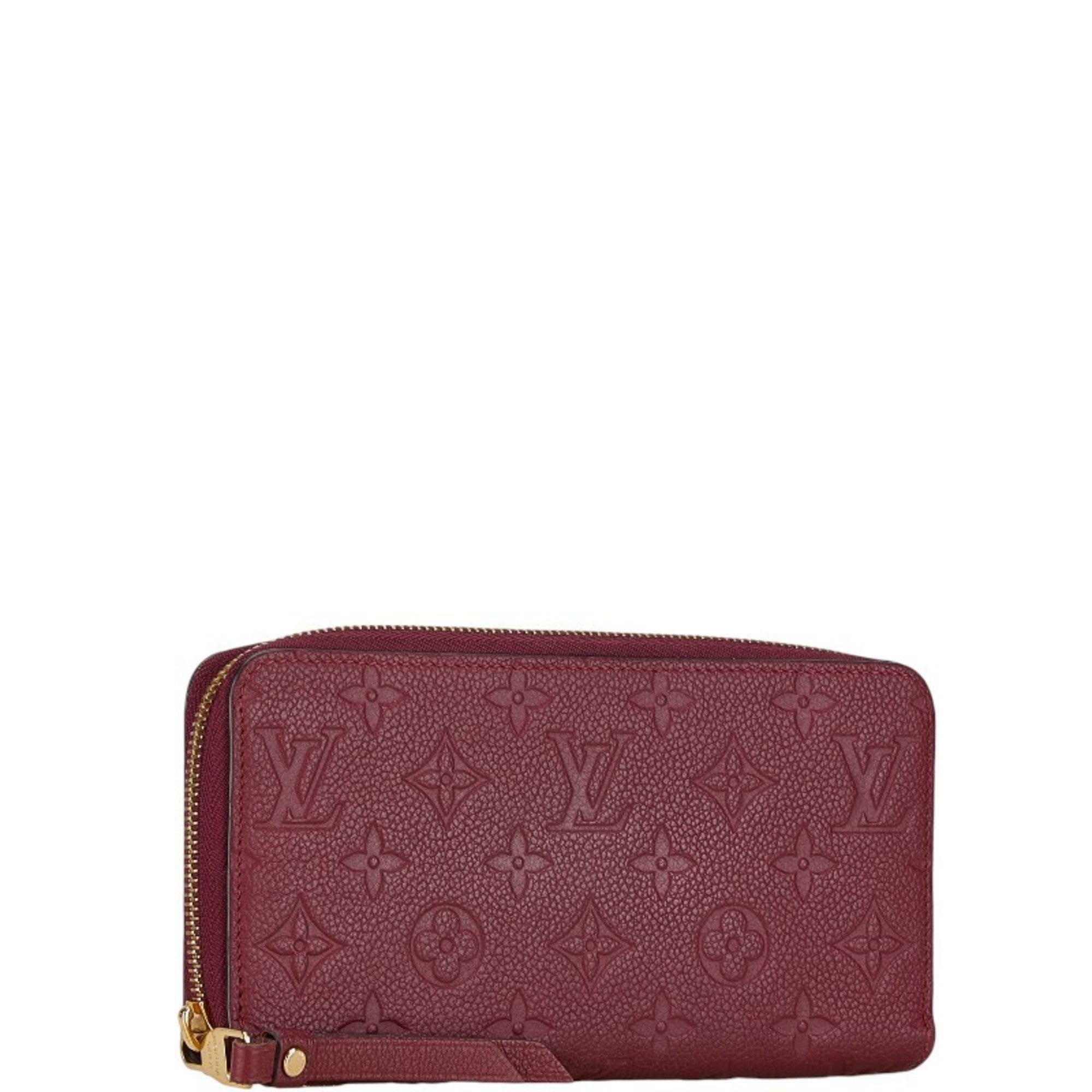 Louis Vuitton Purple Raisin Leather Long Wallet (Bi-Fold) (Pre-Owned)