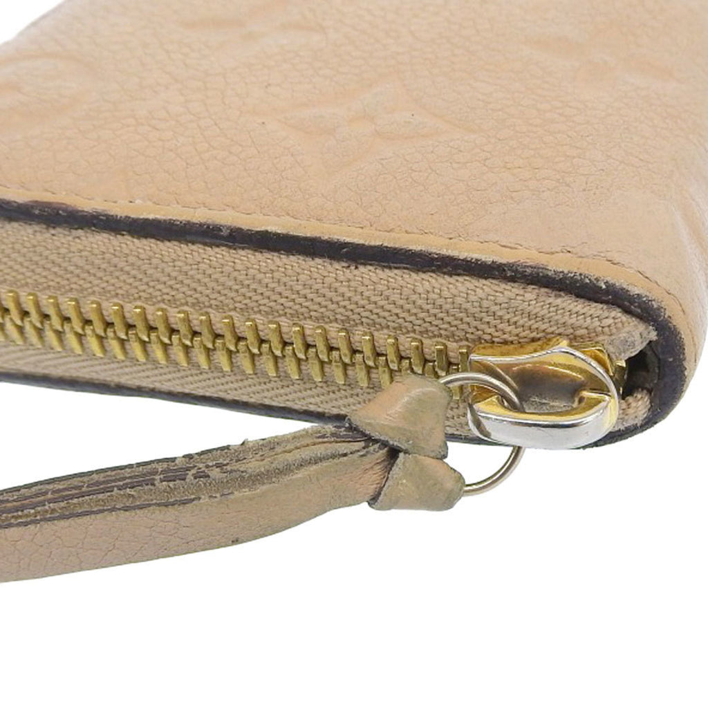 Louis Vuitton Monogram Empreinte Beige Dune Leather Long Wallet (Bi-Fold) (Pre-Owned)