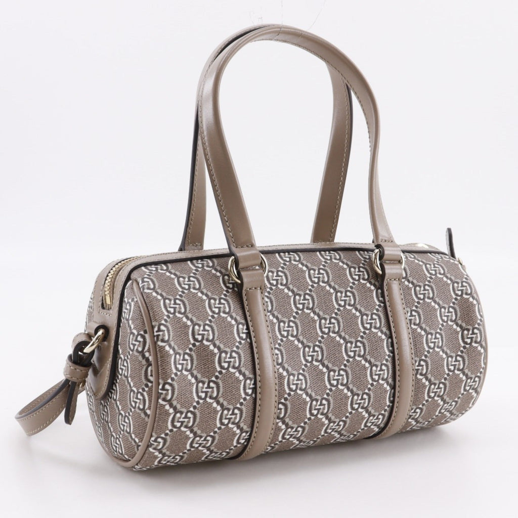 Gucci Brown Pvc Leather Handbag (Pre-Owned)